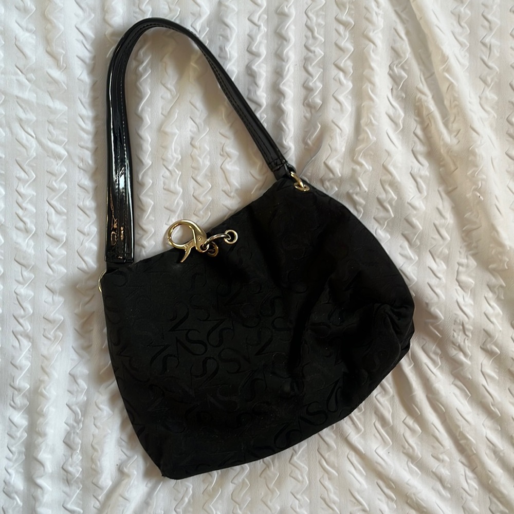 Vera Wang purse with brass style hardware